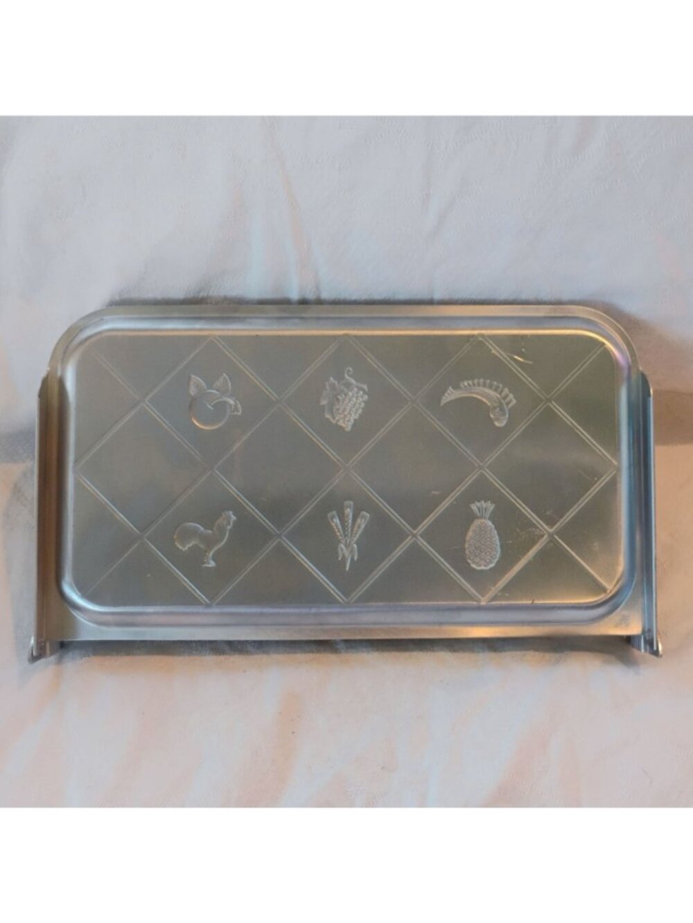 Vtg Chase Art Deco Chrome Folding Serving Tray w/Bakelite Handle - READ - Picture 4 of 9
